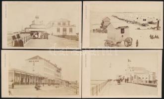 cca 1870 Belgium, Ostende 4  fotó / 4 photos 7x11 cm