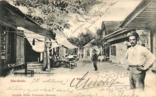 Ada Kaleh, bazár, utca, kiadja Müller Testvérek / bazaar, street