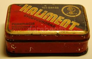 cca 1930-as évek "Kaliment gyógycukorka" fémdoboz