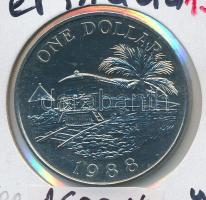 Bermuda 1988. 1$ Cu-Ni "II. Erzsébet" T:1- Bermuda 1988. 1 Dollar Cu-Ni "Elizabeth II" C:AU