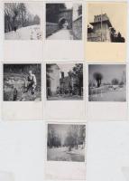 cca 1930-1942 Kőszeg nevezetességeit bemutató utazási prospektus, mellé 7 db Kőszegről és környékérő...