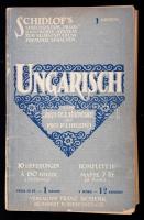 Földessy J., Hegedűs I.: Schidlof's Sprechensystem "Praxis" 1000 Worte-system zum Selbstudium fremder Sprachen: Ungarisch. Bp., é. n., Lingua Verlags Buchhandlung. 10 füzet, vászonkötésű mappába rendezve, jó állapotban.