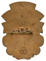 Ukrajna 1994. "Felszabadulás 50. évfordulója" aranyozott, zománcozott fém jelvény (43x32mm...