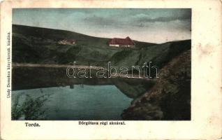 Torda, Turda; Dörgő-tava régi aknával, kiadja Undy Domokos / lake, mine