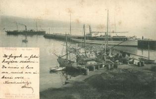 1905 Abbazia, Opatija; SIRÁLY egycsavaros tengeri személyszállító gőzhajó / Salondampfer / Hungarian sea-going passenger steamer (fl)