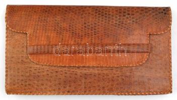 Kígyóbőr táska, jó állapotban, 24,5×13,5×2,5 cm