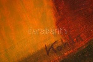 Kohán jelzéssel: Fekvő akt. Olaj, farost, keretben, 60×40 cm