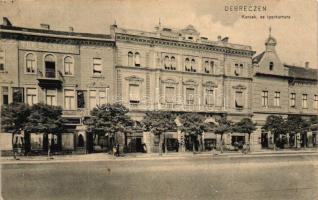 Debrecen, Kereskedelmi és Iparkamara, The Standard épülete, Hermann fodrászüzlete, Schwarz Vilmos üzlete, kiadja Dr. Trenkler Co.