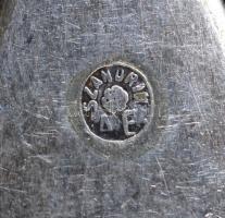 4 db fém evőeszköz (1 db kanál, 3 db villa), h: 21,5 cm