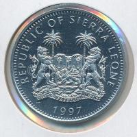 Sierra Leone 1997. 1$ Cu-Ni "Oroszlán" T:1 Sierra Leone 1997. 1 Dollar Cu-Ni "Lion" C:UNC