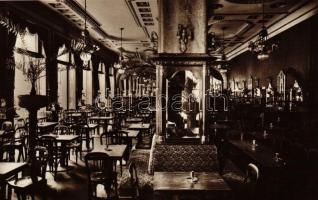 Budapest VIII. Spolarich Kávéház belseje, József körút 37.-39., kiadja Szénásy Béla udvari szállító