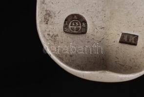 Antik ezüst (Ag.) kanál, "G. K." monogrammal, jelzett, h: 21 cm, nettó 64 g /

Antique s...