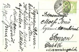 Selmecbánya, Banska Stiavnica; Deák Ferenc utca, Hungária Szálló és Kávéház  ifj. Farkas Jenő amatőr...