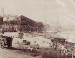 cca 1870 Németország 9 db feliratozott városkép / Germany, 9 photos 7x11 cm