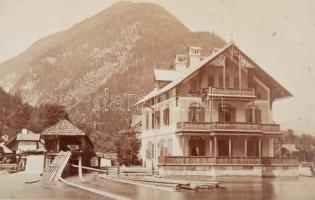 cca 1860-1880 Ausztria 25 db keményhátú fotó különböző városok képeivel Insbrucktól - Halstattig / c...