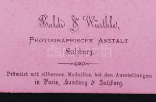 cca 1860-1880 Ausztria 25 db keményhátú fotó különböző városok képeivel Insbrucktól - Halstattig / c...