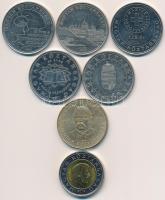 2002. 100Ft "Kossuth" + 2003. 20Ft "Deák" + 2004-2007. 50Ft (5xklf) emlékkiadások T:1-,2