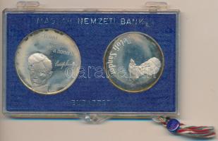 1973. 50Ft Ag + 100Ft Ag "Petőfi" pár T:PP Eredeti plombált MNB plasztiktokban!