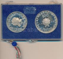 1973. 50Ft Ag + 100Ft Ag "Petőfi" pár T:PP Eredeti plombált MNB plasztiktokban!