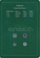 Suriname 1979-1985. 1c - 25c 4xklf db, forgalmi szett felbélyegzett kartonlapon T:1
Suriname 1979-1...