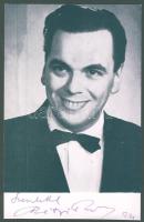 Rátonyi Róbert fényképe sajátkezű aláírásával