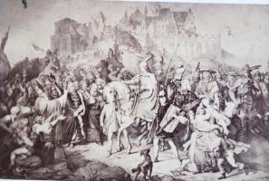 cca 1860 Árpád, Zrínyi, Mátyás: magyar történelmi személyek 3 db fénnyomat  / Hungarian royals photg...