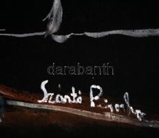 Szántó jelzéssel: Hunyadi. Vegyes technika, papír, sérült, 48×58 cm