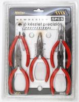 Möller precíziós fogó készlet, 5 db, saját csomagolásában