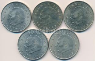 NDK 1972A 20M Cu-Ni "Wilhelm Pieck" (5x) T:2 GDR 1972A 20 Mark Cu-Ni "Wilhelm Pieck" (5x) C:XF