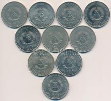 NDK 1972A 10M "Buchenwald" (10x) T:2
GDR 1972A 10 Mark "Buchenwald" (10x) C:XF