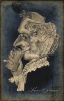 Source de jeunesse / Jungbrunnen / Optical illusion postcard, erotic art postcard