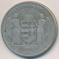 1930. 5P Ag "Horthy jobbra" T:3 
Adamo P8