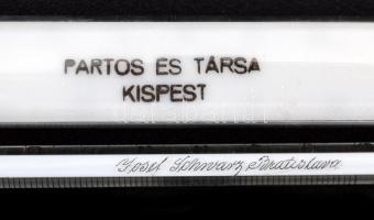 2 db régi hőmérő, "Partos és társa Kispest", ill. "Josef Schwarz Bratislava" fel...