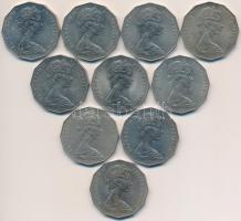 Ausztrália 1977. 50c Ezüst jubileum (10x) T:1-,2 Australia 1977. 50 Cents Silver Jubilee (10x) C:AU,XF
