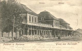 Károlyváros, Karlovac; Kolodvor, Vasútállomás / railway station