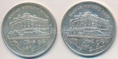 1992. 200Ft Ag "MNB" (2x) T:2,2-