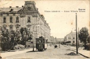 Sopron, Vilmos császár út, villamos (EK)