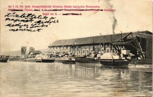 Budapest III. Óbuda, Dunagőzhajózási társaság hajógyára, Tokaj és Árpád gőzös (EK)