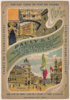 1899 Velence, utazási prospektus, litho címlappal / Venice tourist guide