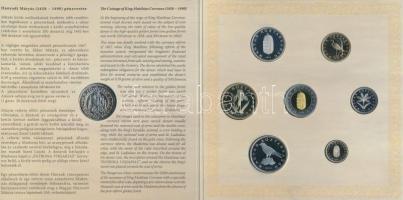 2008. 1Ft-100Ft 7klf db + Mátyás denár Ag fantáziaverete "Reneszánsz emlékév" dísztokos sz...