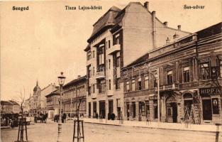 Szeged, Tisza Lajos körút, Sas udvar, Blau Lajos és Hipp üzlete