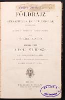 Márki Sándor: Földrajz II. sok képpel és 29 színes térképpel. Bp., 1910. Franklin. Megviselt, sérült kötéssel