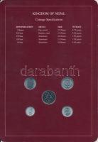 Nepál 1988. 5p - 1R 5xklf db, forgalmi szett felbélyegzett kartonlapon T:1
Nepal 1988. 5 Paisa - 1 ...