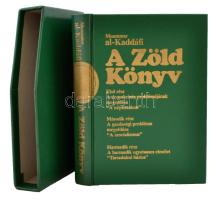 al-Kaddáfi, Muammar: A Zöld Könyv. Bp., [1988], A Líbiai Arab Népi Szocialista Dzsamáhirijja népi irodája. Műbőrkötésben, mappában, jó állapotban.