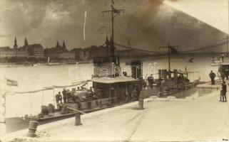 1925 Szeged őrnaszád Budapesten / Hungarian guard ship in Budapest