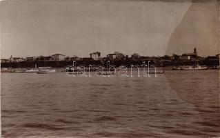 1916 Hebe gőzös Ruse városánál / SS Hebe at Ruse (Ruschuk), photo (fl)