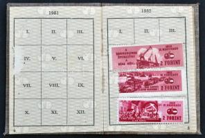 1952. "Magyar-Szovjet Társaság" tagsági könyve és aranyozott, zománcozott jelvénye (28x20m...