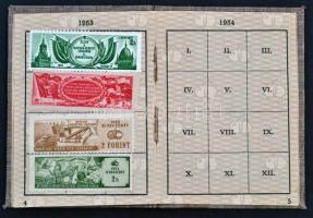 1952. "Magyar-Szovjet Társaság" tagsági könyve és aranyozott, zománcozott jelvénye (28x20m...