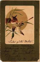 7 db RÉGI vadász motívumú képeslap, vegyes minőség / 7 old hunting motive cards, mixed quality