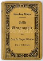 Günther Siegmund: Physische Geographie. Leipzig, 1901. Göschen. Egészvészon kötésben / In full linen binding.